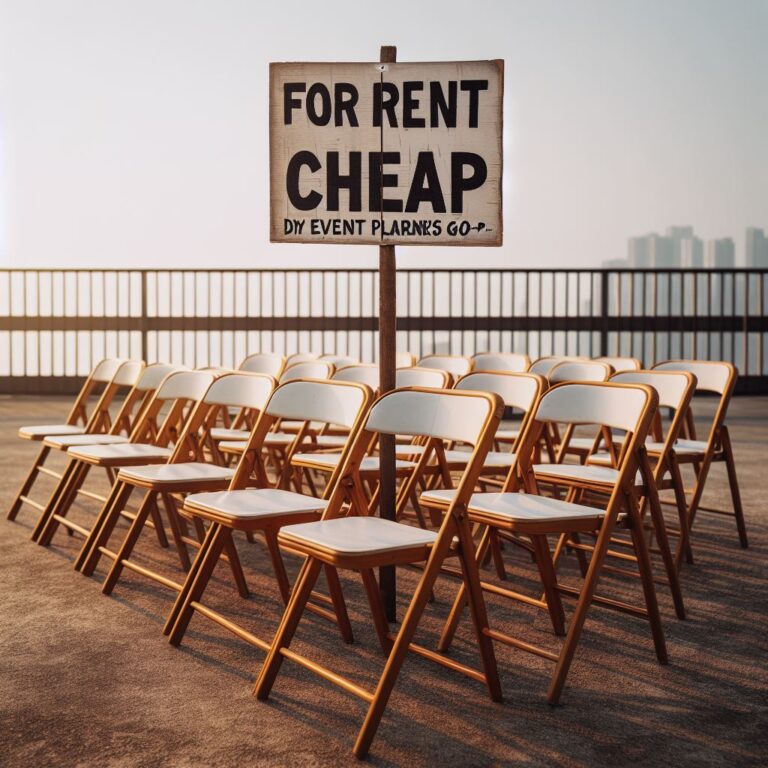 folding chairs for rent cheap : Making Event Planning Budget-Friendly 2024